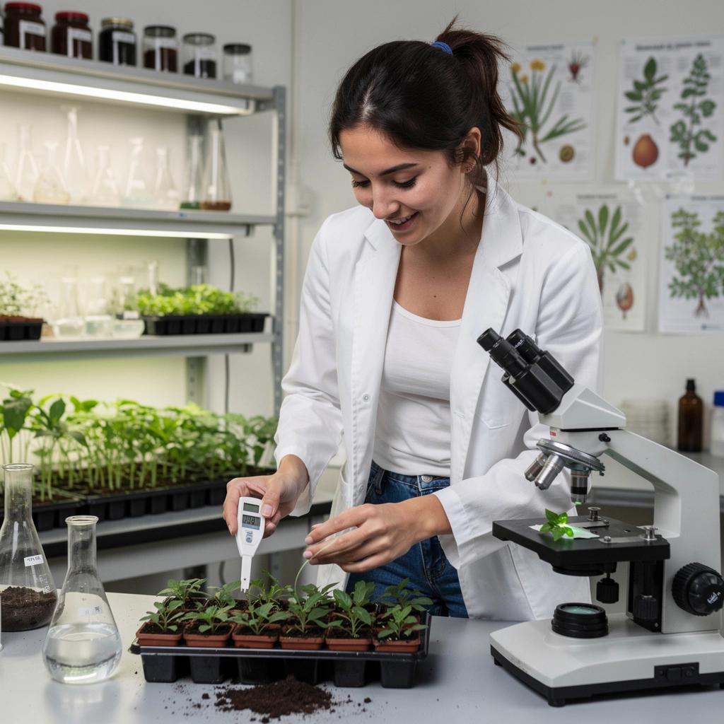 Ökológiai kutatás a helyi növényfajok védelméről.